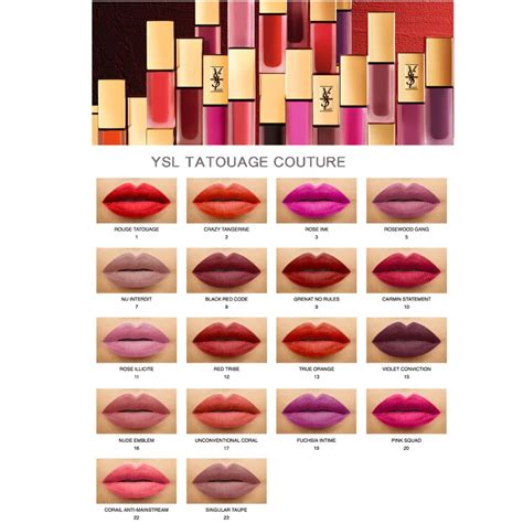 ysl tatouage couture groundwork|ysl lip stain.